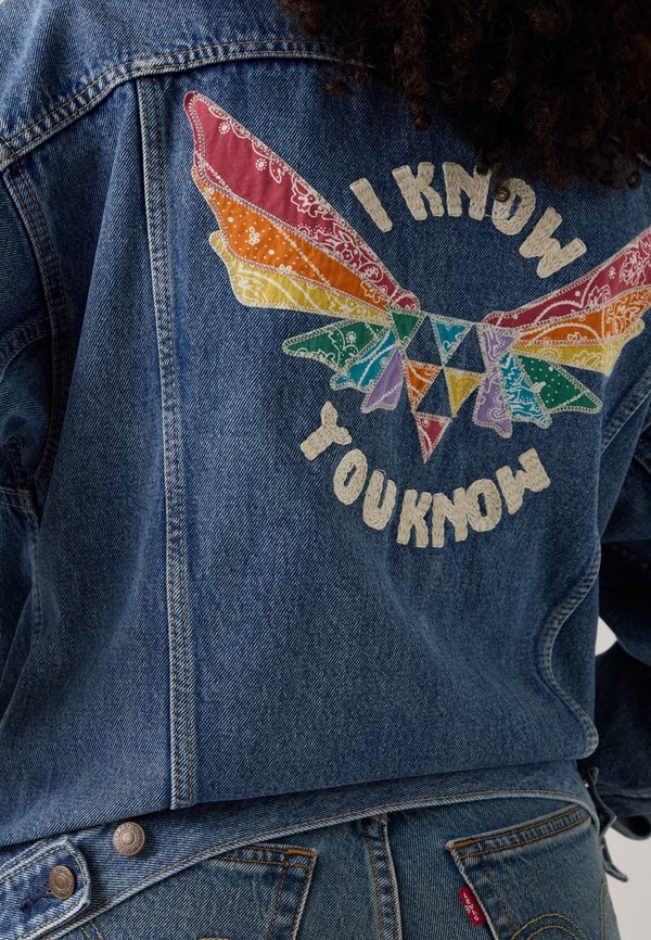 PRIDE ONE FAMILY TRUCKER UNISEX - Denim jacket - denim2