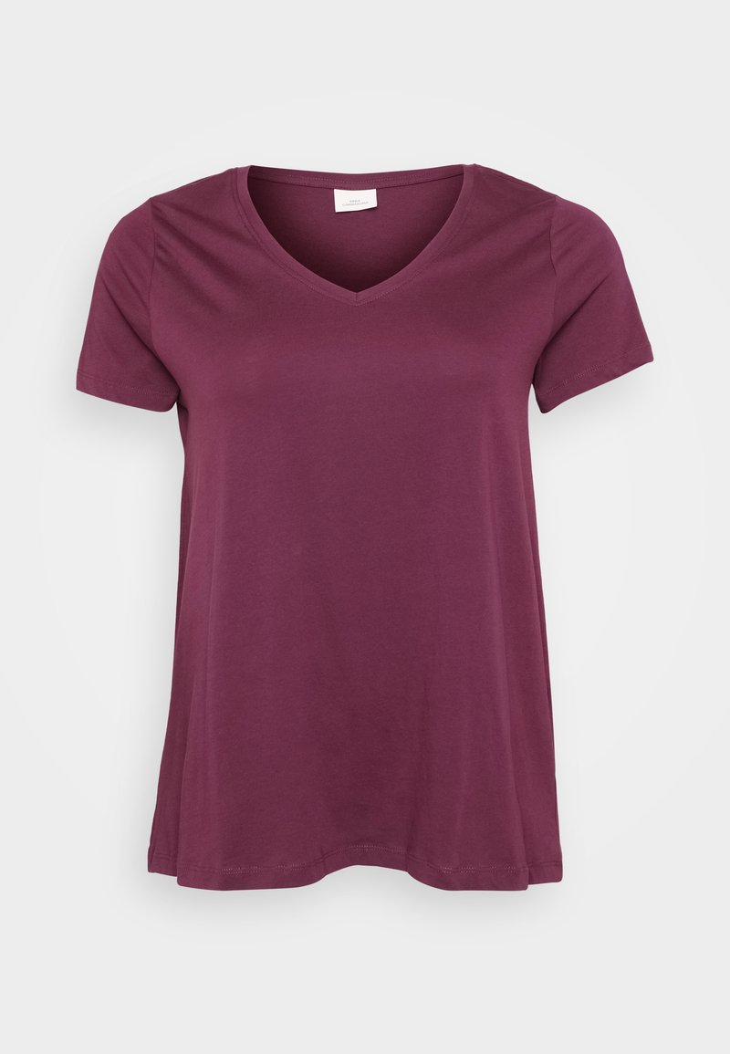 ONLY Carmakoma T-shirt basic bordeauxrood