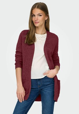 ONLLESLY OPEN - Strickjacke - zinfandel