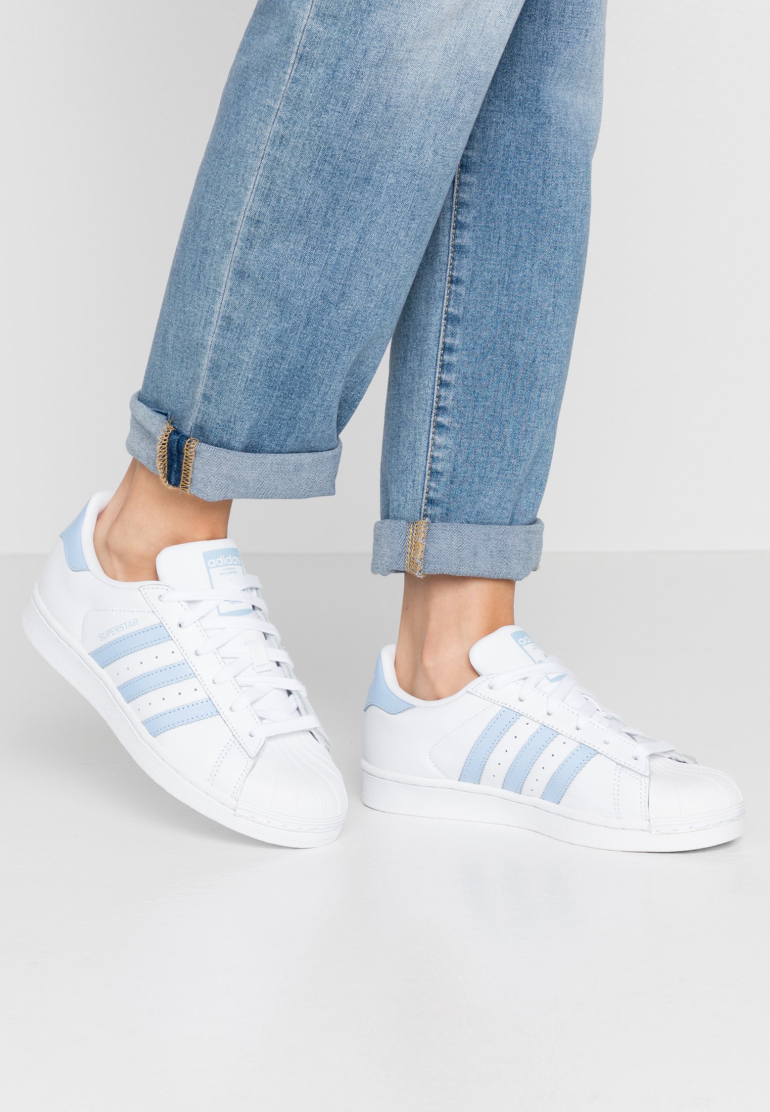 adidas superstar glow blue