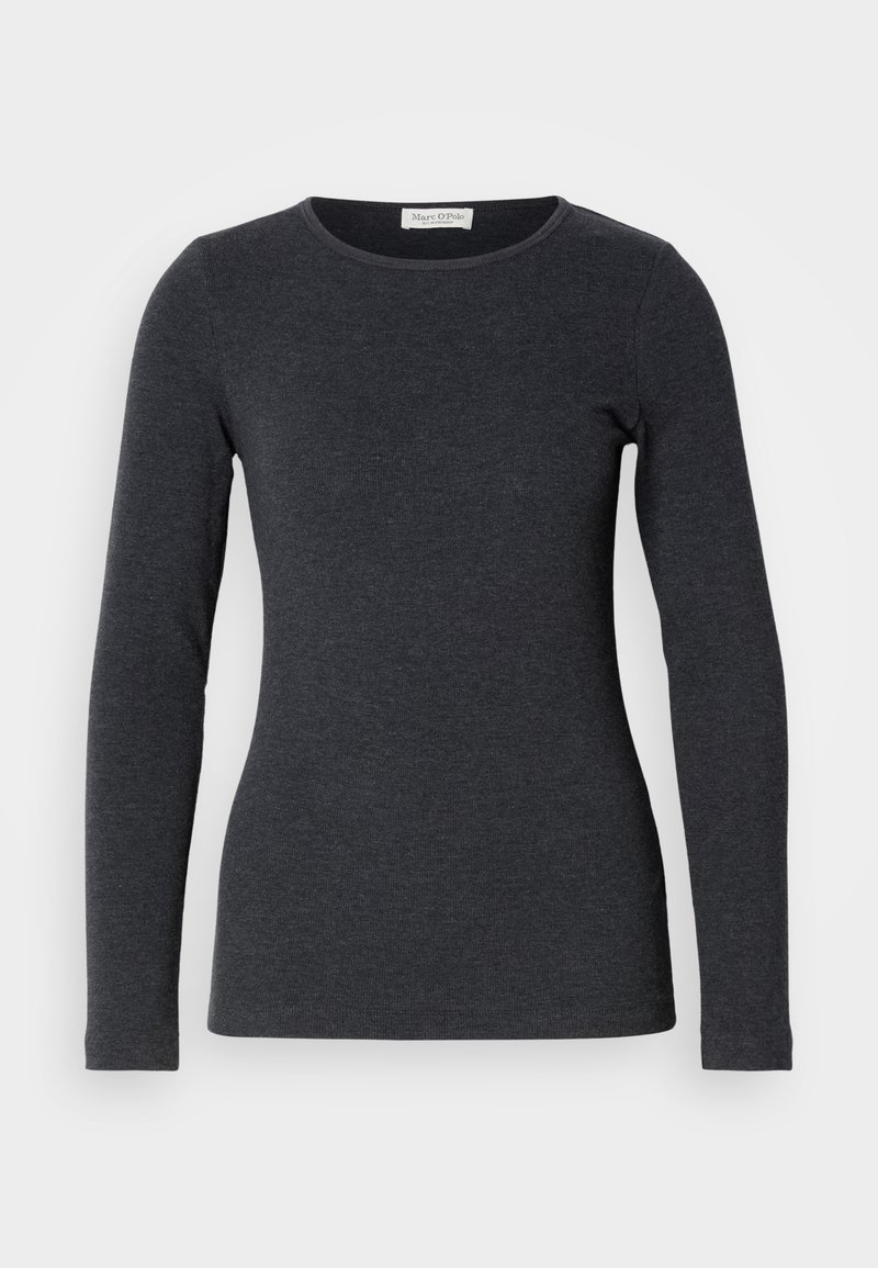 Marc O’Polo Longsleeve donkergrijs gemêleerd