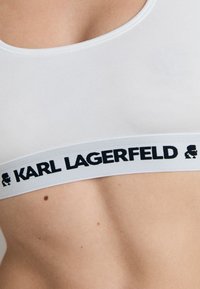 KARL LAGERFELD LOGO BRALETTE - Formujúca podprsenka - white