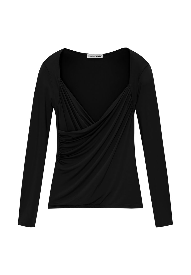 PULL&BEAR Longsleeve zwart PULL&BEAR Longsleeve zwart
