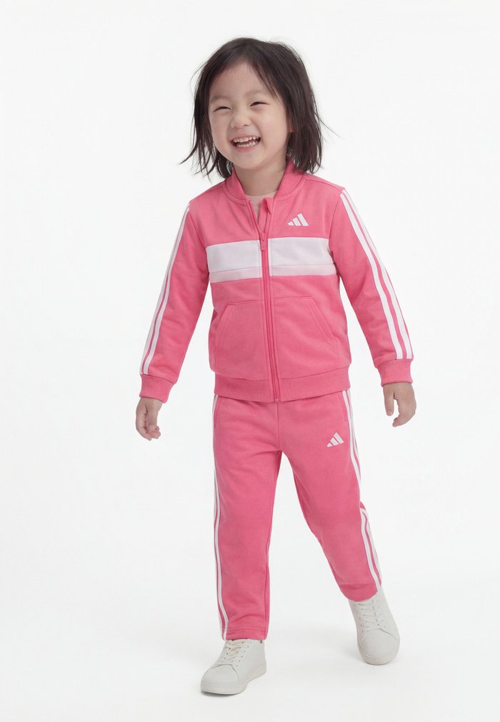 adidas TIBERIO INFANT UNISEX SET - Chándal - pink fusion/clear pink/white