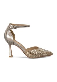 Escarpins Hauts Bronze Top Shop - Talons Aiguilles Très Hauts (plus De 10 Cm), Cuir, Taille UK 6 - Occasion