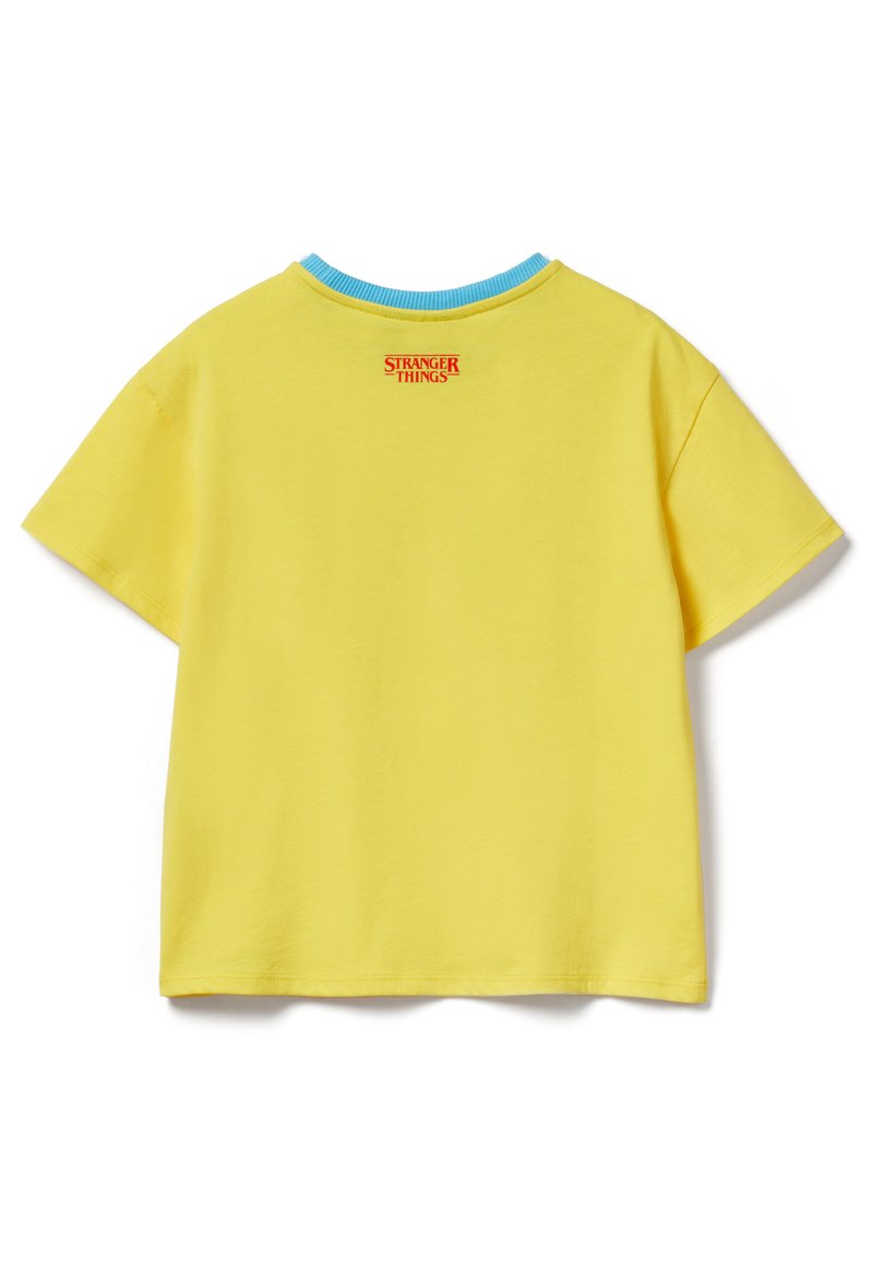 T-shirt Enfant Stranger Things - Imprimé Néon - Noir - Taille L - Occasion Parfait état