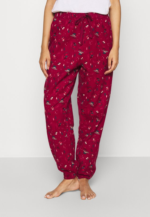 PANT CUFF - Pyjamabroek - rumba red