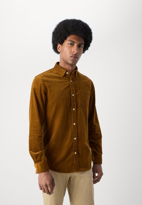 SOLID SHIRT - Shirt - golden rust2