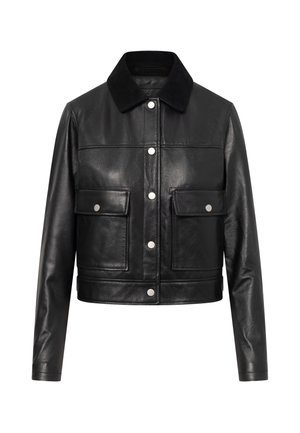 Bolongaro Trevor, BEKLEIDUNG CARIS TRUCKER - Nahkatakki - black grain wss