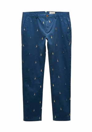 REGULAR FIT - CLASSIC FIT  - Stoffhose - blue with lighthouse embroidery