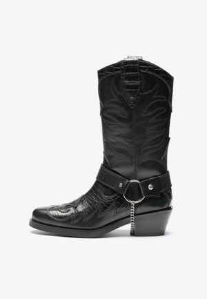 UNISEX - Cowboy-/Bikerlaarzen - black