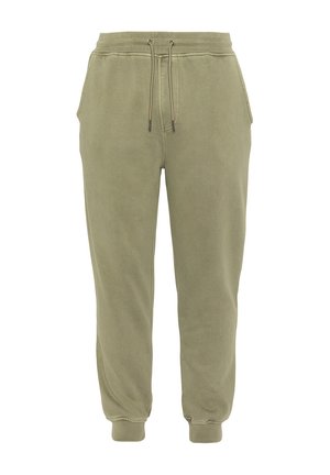 Schott PANTALON DE SURVÊTEMENT EFFET DÉLAVÉ - Jogginghose - kaki