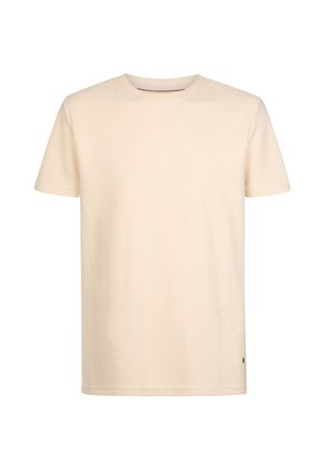 Petrol Industries, REGULAR FIT COTTON T-SHIRT OWENS - Camiseta básica - stone white