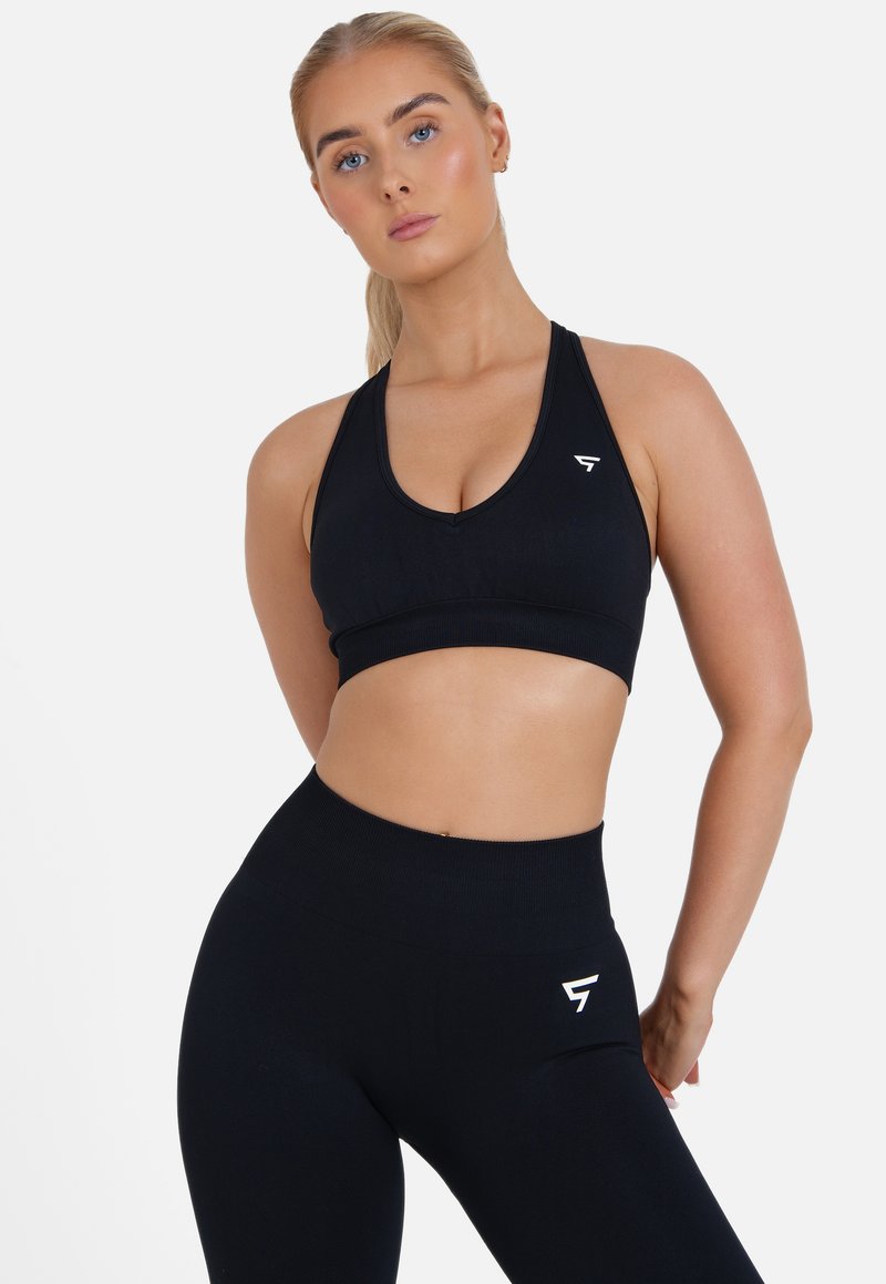 SQUATPROOF Sujetadores deportivos con sujeción media - black