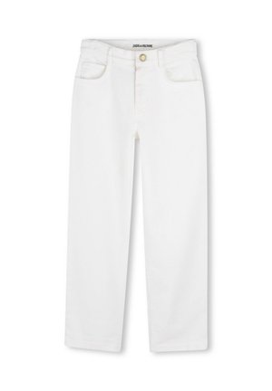 TAILLE AJUSTABLE - Relaxed fit jeans - blanc