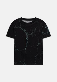 Jack & Jones Performance JJKEY LOOSE TEE CREW JNR - T-shirts med print - black
