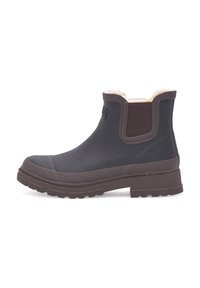 Woden Bottes en caoutchouc - black chocolate