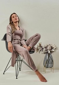 YOU LOOK PERFECT BELLA - MERINO WOOL LOUNGEWEAR - Nachtwäsche Hose - dustypink