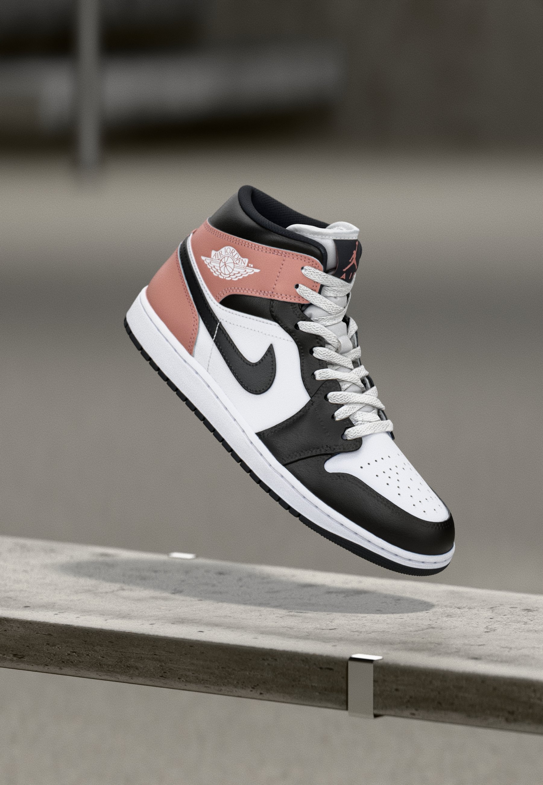 Jordan AIR JORDAN 1 MID - High-top trainers - white/black  display picture 2