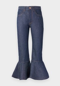 PETAL ORGANIC  - Jean flare - dark blue raw
