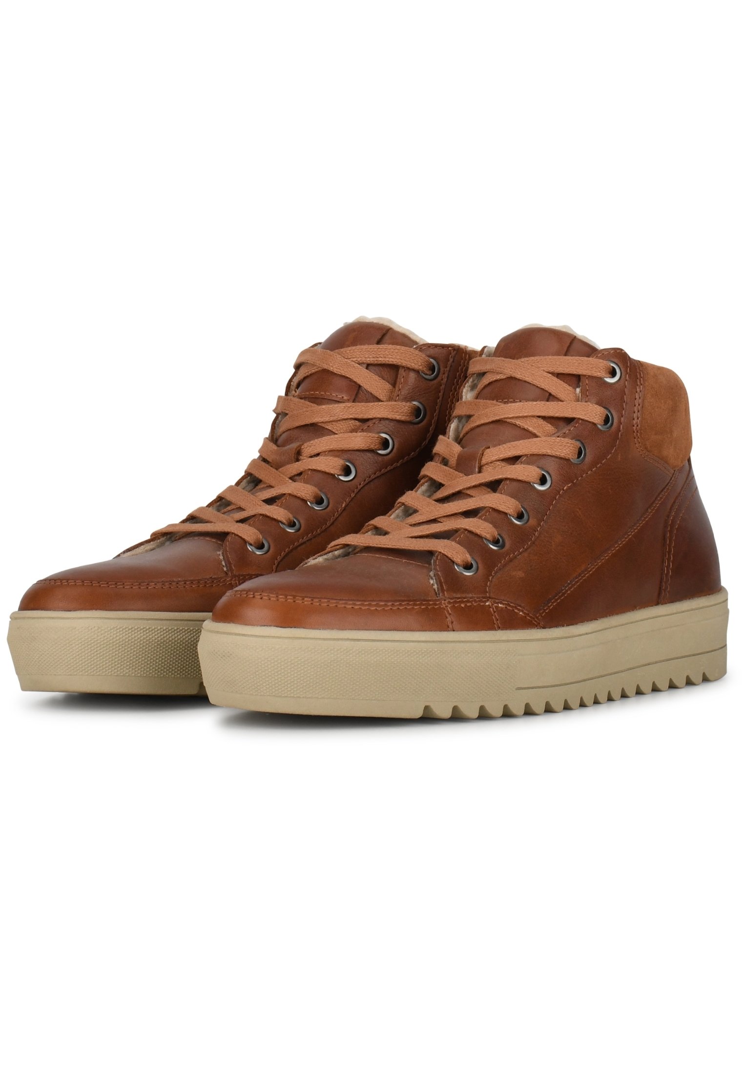 PS POELMAN MIKE - Sneakers hoog - cognac/bruin - Zalando.nl