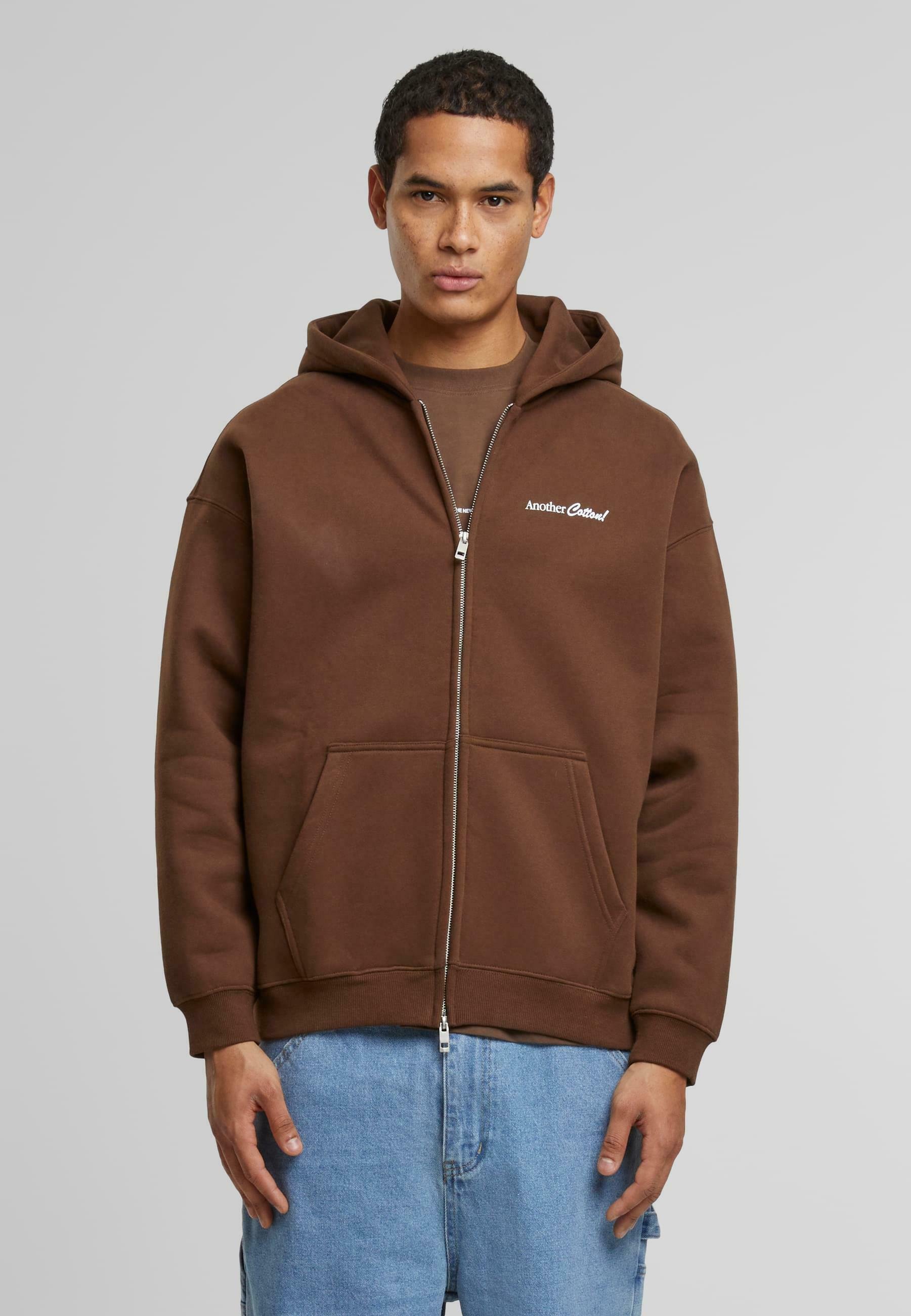 Another Cotton Lab SPRESSO MARTINI - Zip-up sweatshirt - brown