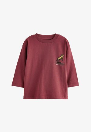 Next BACK PRINT - Maglietta a manica lunga - burgundy red