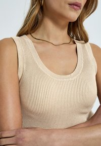 Desires DEANELI RIB TANK TOP. - Top - sandshell