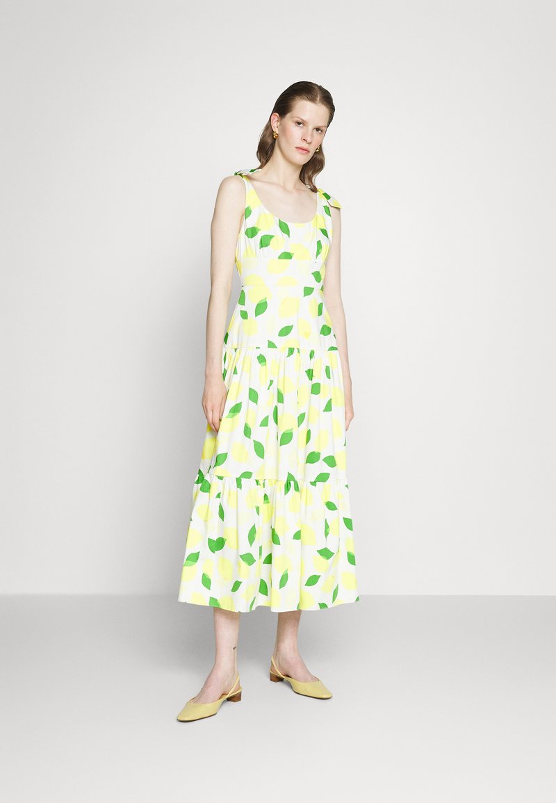kate spade new york LEMON TOSS TIERED MAXI DRESS Freizeitkleid cream./beige Zalando.de