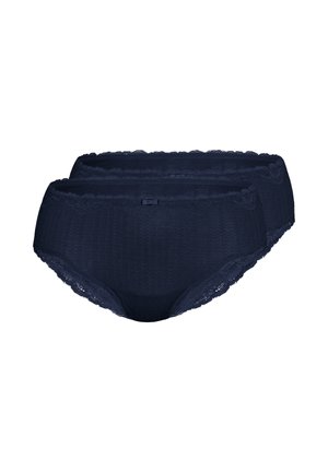 JACQUARD 2ER PACK - Slip - navy