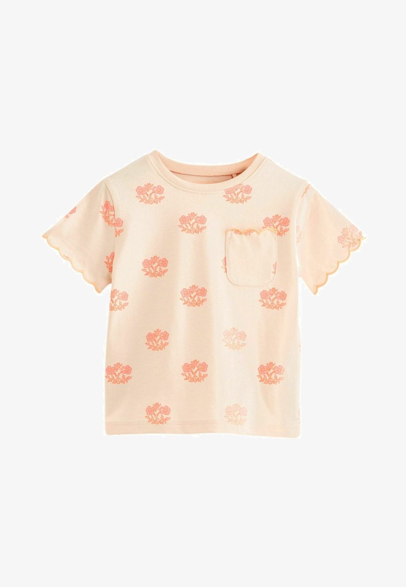 Next REGULAR FIT - Apdrukāts T-krekls - fluro pink flower