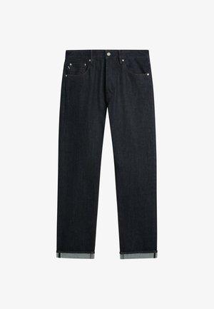 Massimo Dutti, SELVEDGE FIT JEANS - Jean droit - mottled dark blue