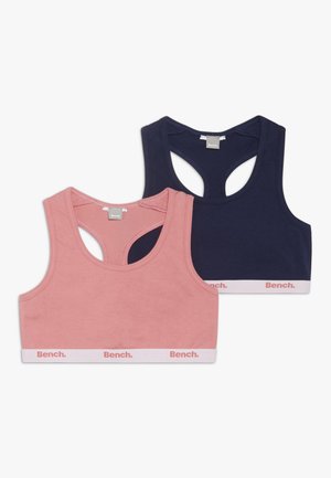 LOGO 2 PACK - Alustoppi - coral/navy