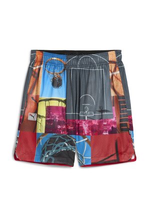 HOOPTOPIA REVERSIBL - Short - puma black/cmyk/aop