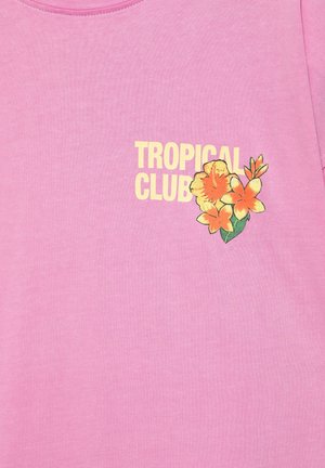 PULL&BEAR, BOTAFOGO BEACH GRAPHIC - T-SHIRT - T-shirt imprimé - pink