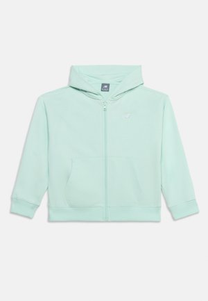New Balance, SMALL LOGO FULL ZIP HOODIE - Φούτερ με φερμουάρ - cosmic jade