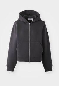 OVERSIZED SCUBA ZIP HOODIE - Jaka ar rāvējslēdzēju - off black