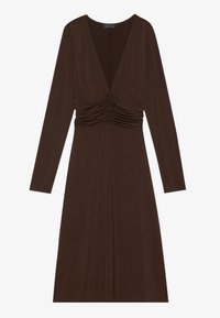 Rochie din jerseu - brown