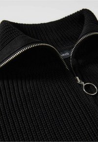 Mango Strickpullover - black