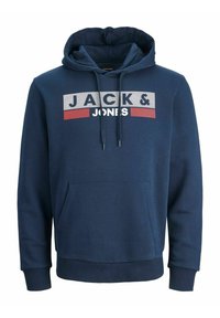JJECORP LOGO - Sweat à capuche - navy blazer