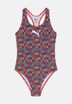 PUMA SWIM GIRLS PRINTED SWIMSUIT 1P - Kostium kąpielowy