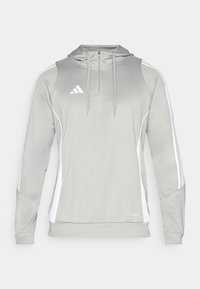 TIRO24 HOOD - Kapuzenpullover - grauweiss