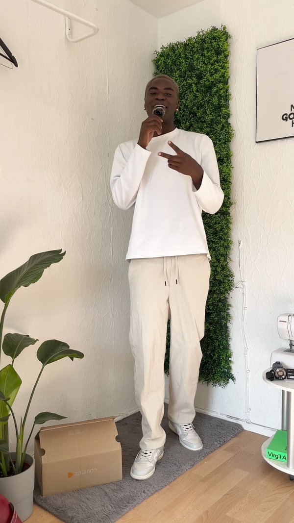 ONSSINUS CORDUROY LOOSE PANT - Trousers - pumice stone2