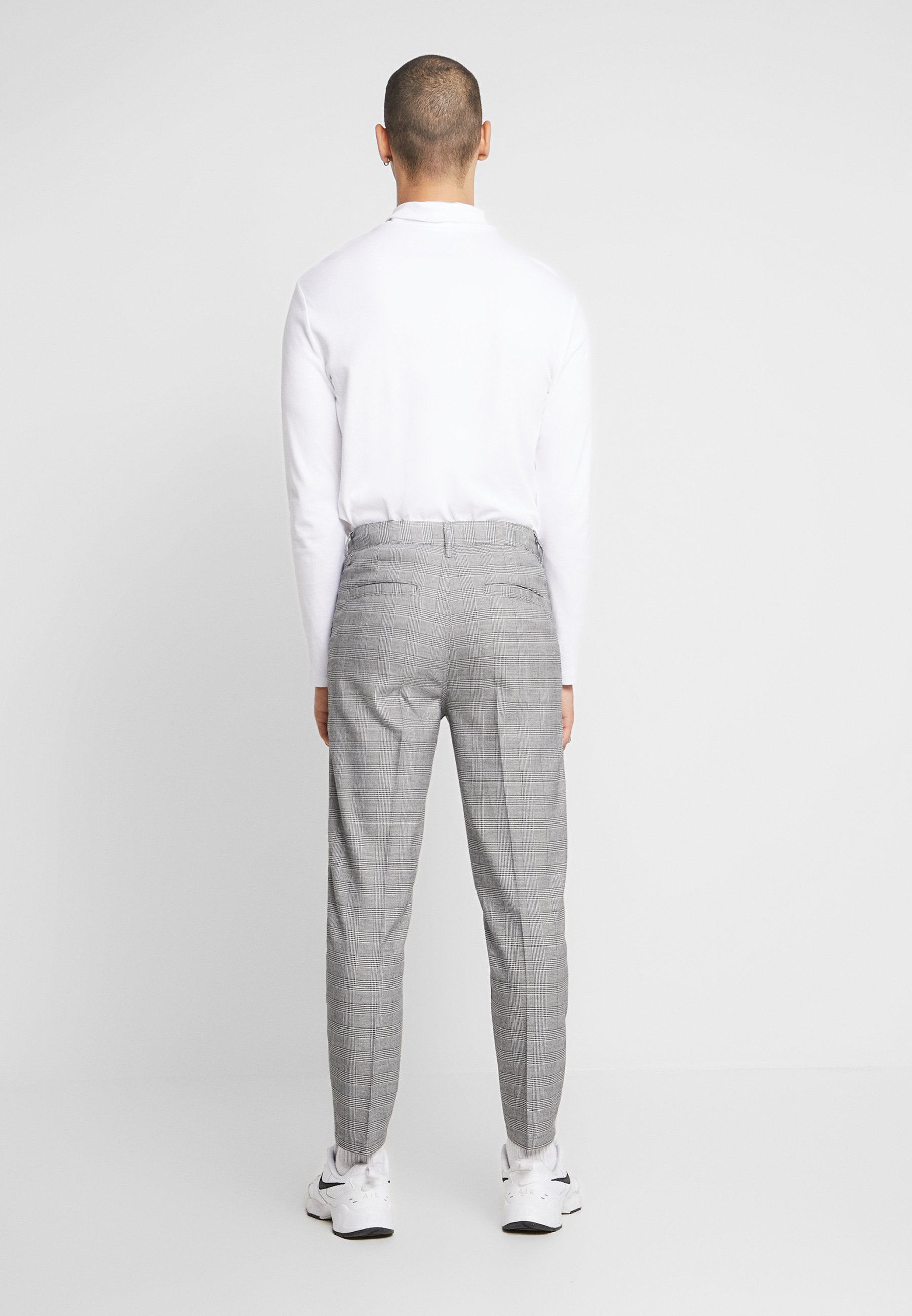 Cotton On OXFORD Bukse black prince of wales Zalando.no Cotton On OXFORD Bukse charcoal prince of wales Zalando.no