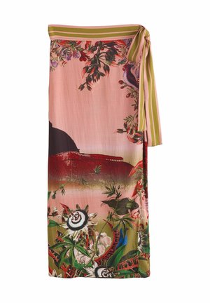 REGULAR FIT-KEW COLLECTION SARONG - Wrap skirt - pink scenic floral