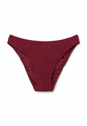 Calzedonia CRINKLE WAVES - Bas de bikini - e crinkle waves cherry red