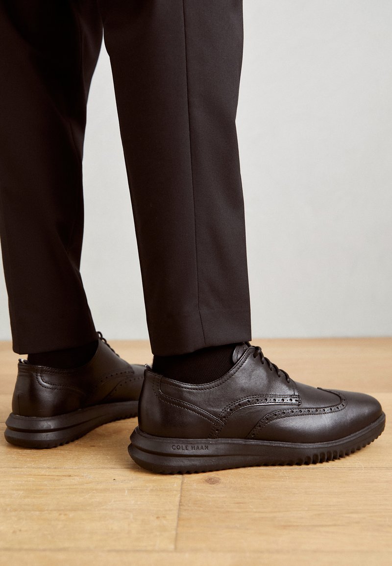 Cole Haan Lunargrand Suede Wingtip Oxfords in Blue for Men Cole Haan Lunargrand Suede Wingtip Oxfords in Blue for Men