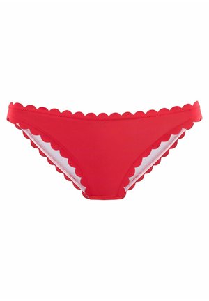 CHEEKY SCALLOP - Bikini bottoms - rot