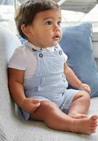 JoJo Maman Bébé STRIPE - Kombinezoni - blue