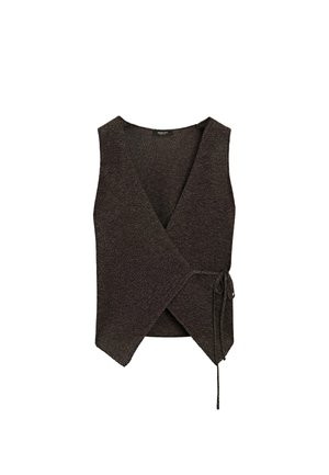 Weste - mottled dark brown